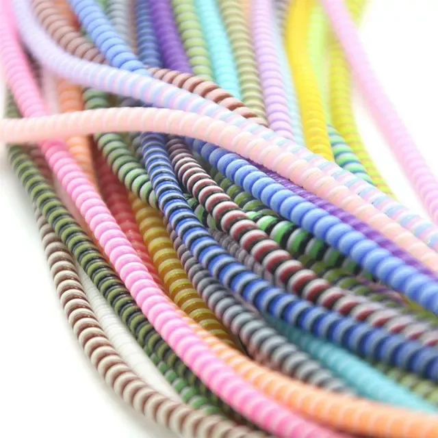 

Color phone Wire Cord Rope Protecto Anti-break spring protection rope for USB Charging Cable earphone Data Bobbin Winder