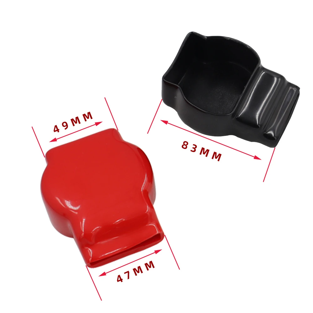 

Universal Flexible Vinyl Military Spec Battery Terminal Covers Copper Plating UL94 Flame Class V-2 Positive and Negative