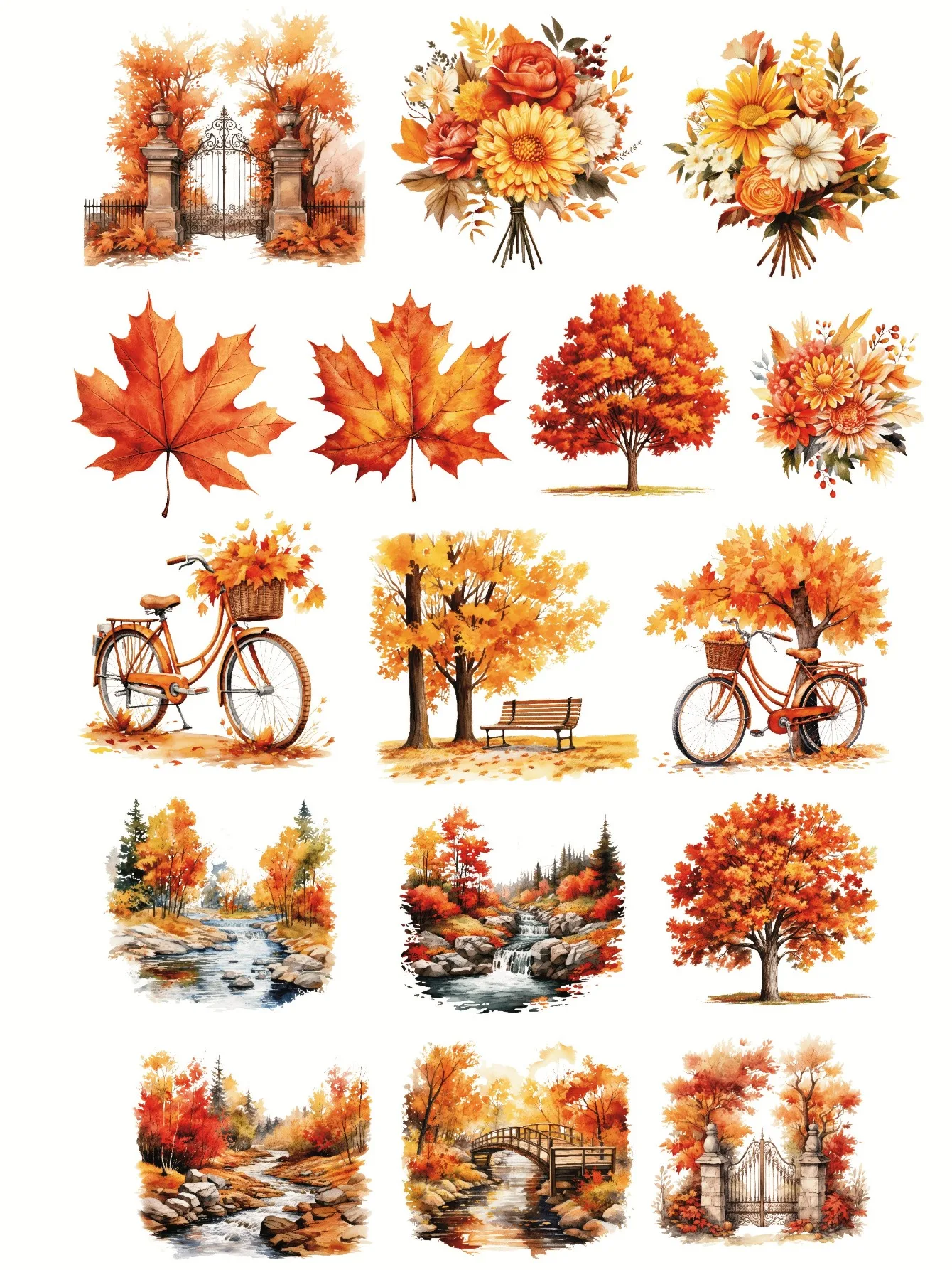 

Набор осенних наклеек BLINGIRD