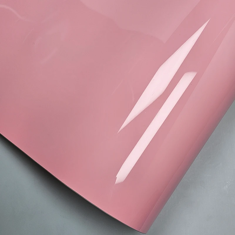 Высокоглянцевая красная Порошковая клейкая Виниловая наклейка для автомобиля