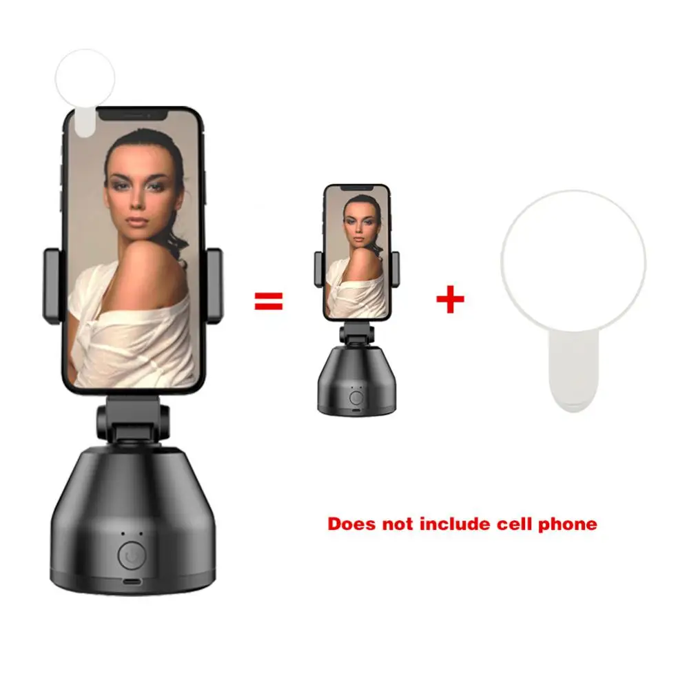 

Smart Face Tracking Gimbal 360° Rotation Face Tracking Mobile Phone Stand AI Gimbal Tracking Cameraman tool