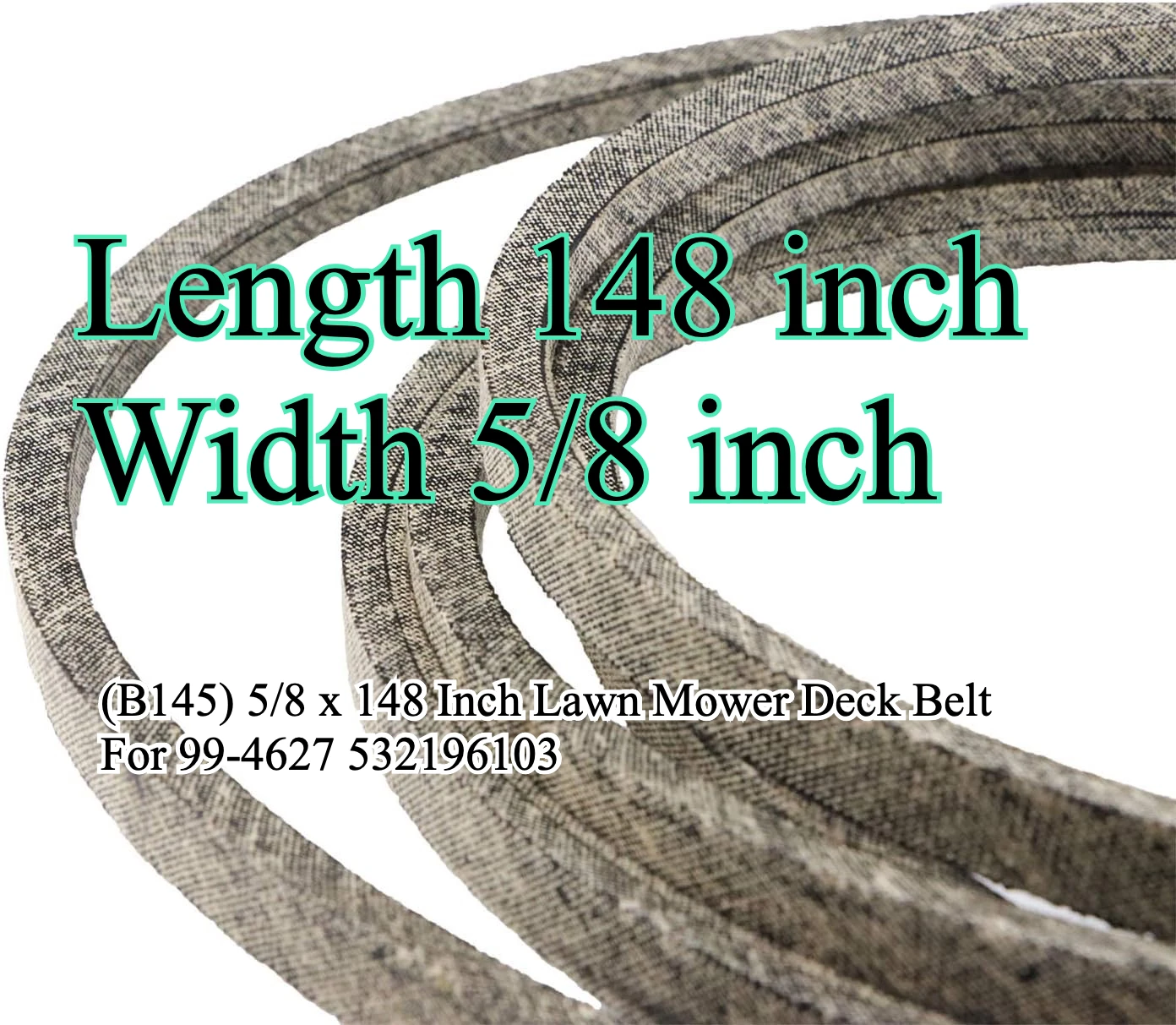 

Ремень для газонокосилки B145 5/8 x 148 дюймов арамидный/кевларовый