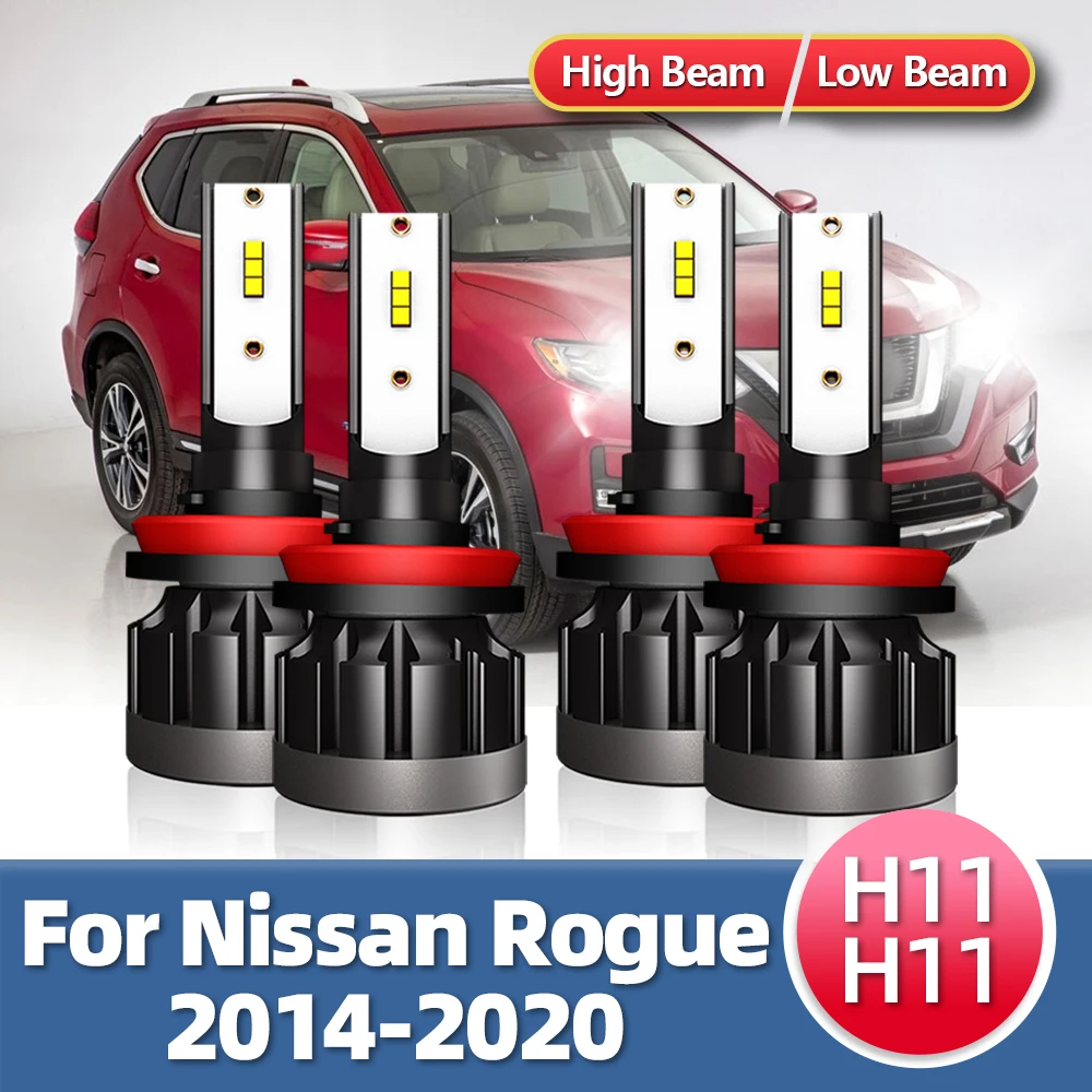 

2/4 шт., лампы для передних фар Nissan Rogue 2014 2015 2016-2020