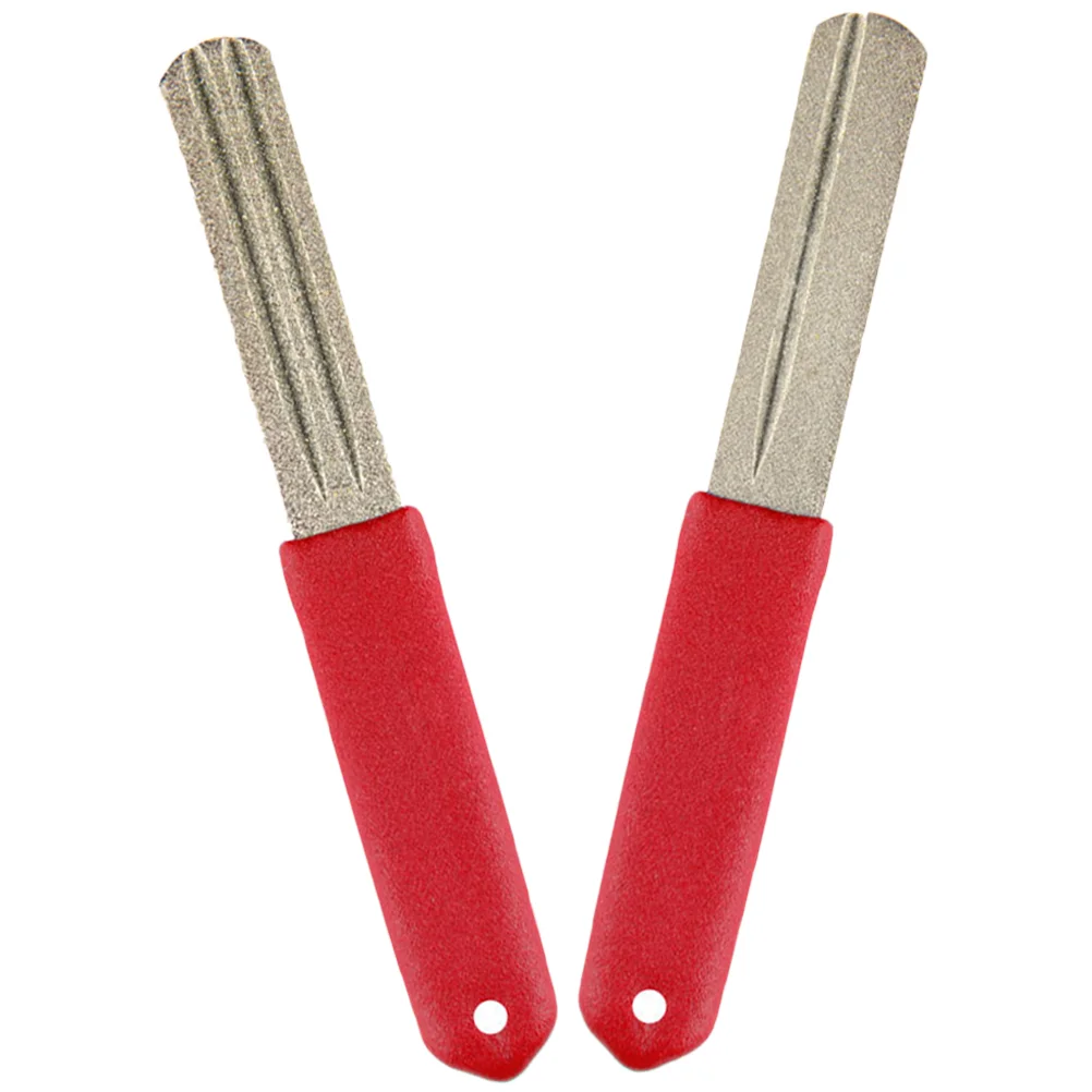 

2Pcs Fishing Hook Sharpener Diamond File Sharpening Tool Hook Grinding Sharpener