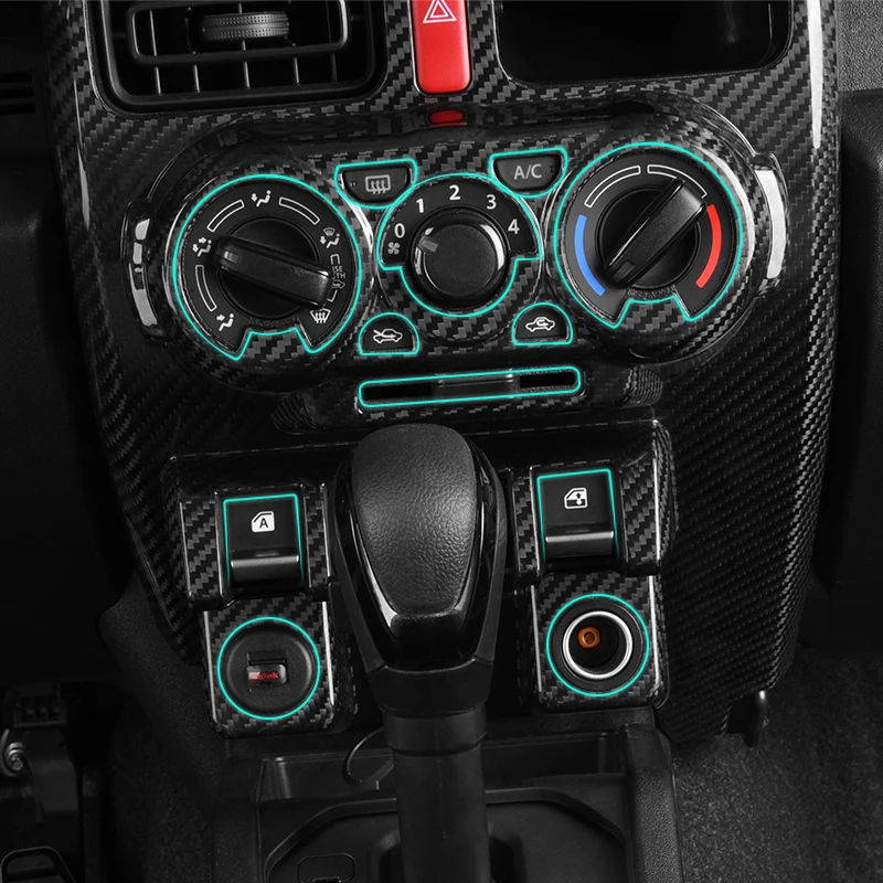 Настоящее углеродное волокно для нового Suzuki Jimny JB64/JB74 центральная кнопка