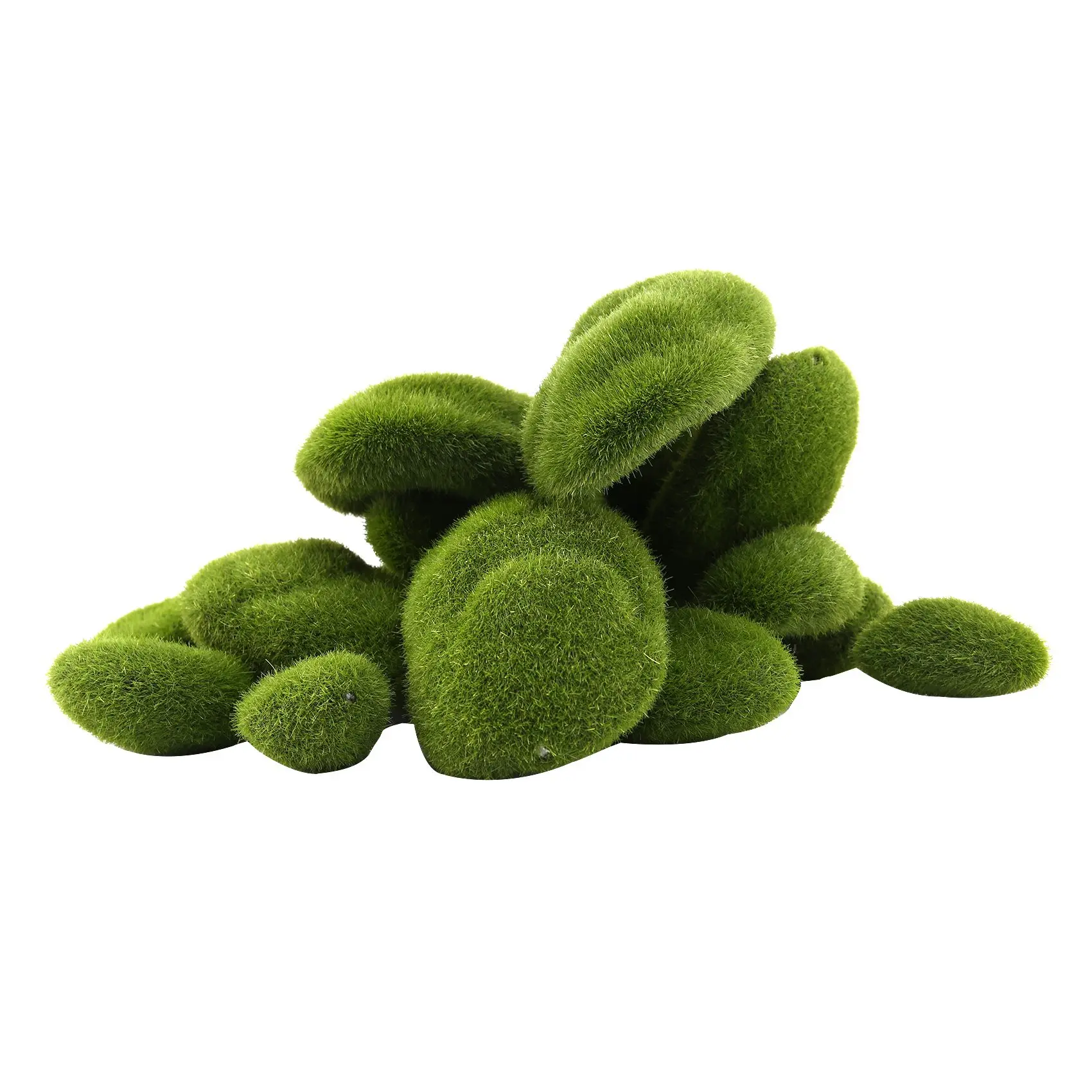 

30PCS 3 Size Artificial Moss Rocks Decorative, Green Moss Balls,for Floral Arrangements Gardens and Crafting