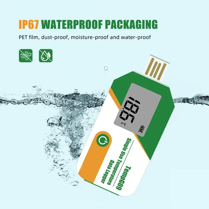 Цифровой портативный миниатюрный высокоточный регистратор данных одноразовый