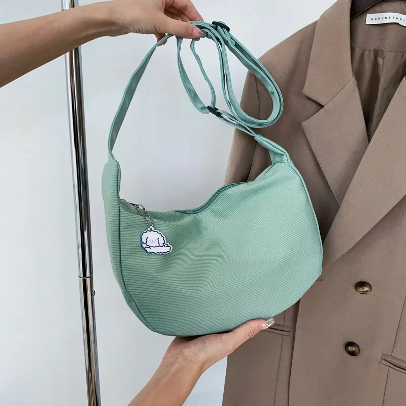 

Shoulder Bags Women Solid Harajuku All-match Simple Multifunction Handbags Large Capacity Crossbody Bags for Women Teens Purse