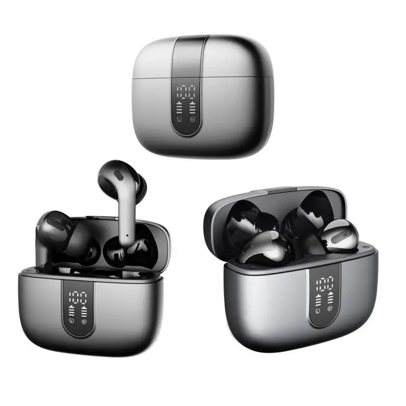 

Беспроводные наушники Jerry X08, Bluetooth-совместимые беспроводные наушники, цифровой светодиодный дисплей с внешним аккумулятором, гарнитура с м...