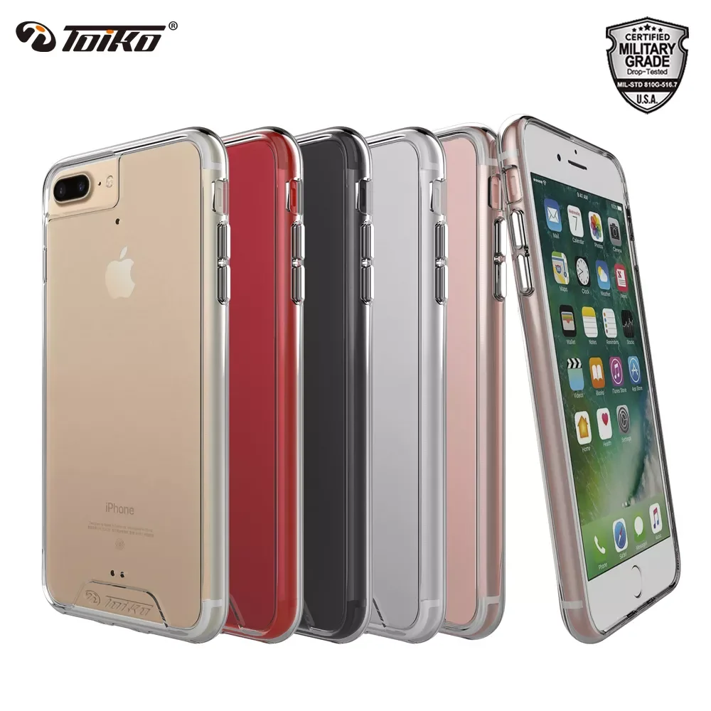 

TOIKO Chiron Clear Phone Case for iPhone 7 8 Plus Shockproof Protective Back Cover for iPhone SE 2020 Bumper PC TPU Hybrid Shell