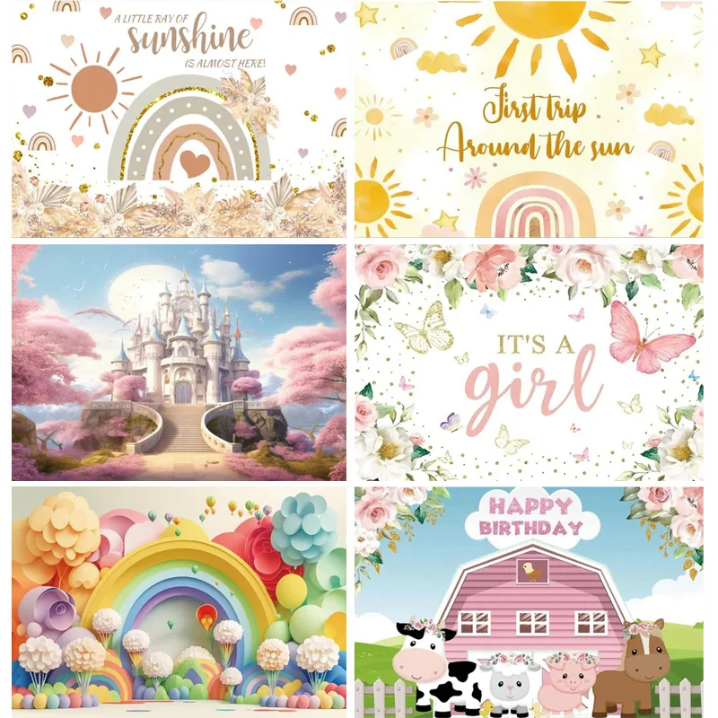 Декор для новорожденных на день рождения фотография фон торт стол сцена сказка