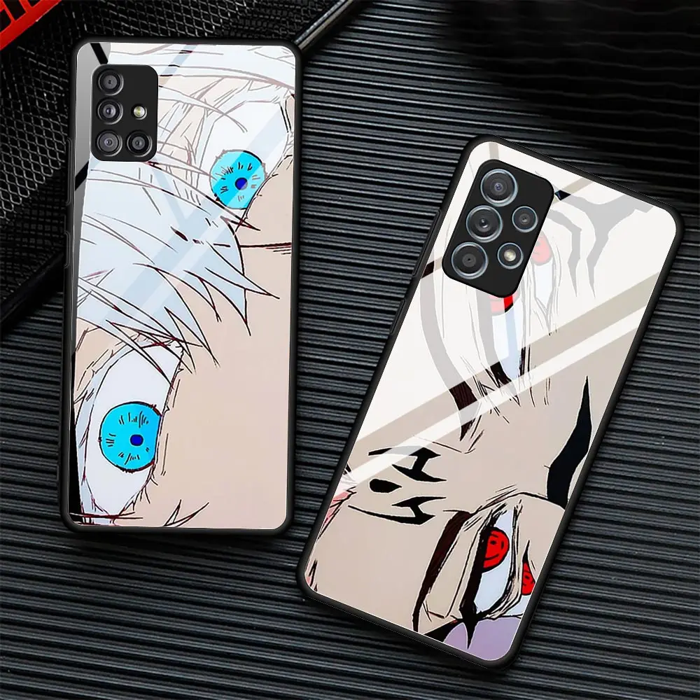 

Phone Case for Samsung Galaxy A51 A71 A21s A31 A41 A10 A20 A30 A40 A50 A70 M31 M21 M51 Tempered Glass Cover Anime Jujutsu Kaisen