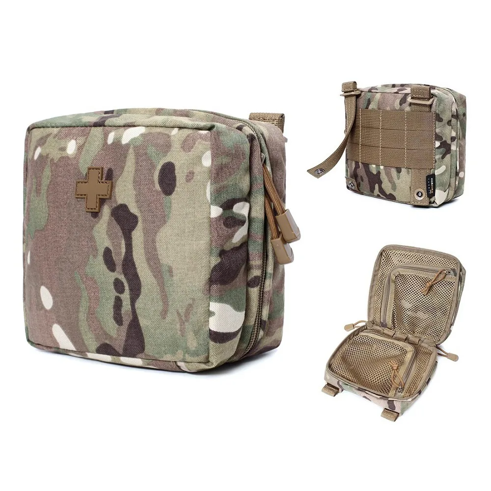 

CORDURA Tactical First Aid Pouch Molle Emergency Medical Pouch Waist EDC Bag Outdoor Survival Hunting Camping IFAK Tool Pack