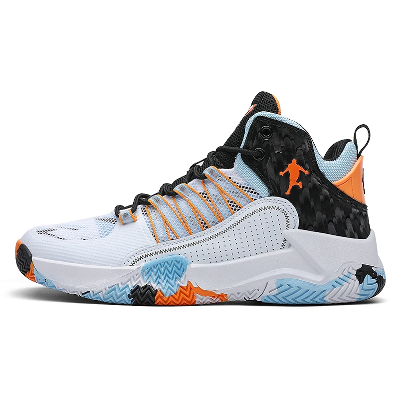 Men's Basketball Shoes Breathable Anti-skid Wear-resistant Sports Basketball Shoes Outdoor Sports Shoes Fitness Sports Shoes