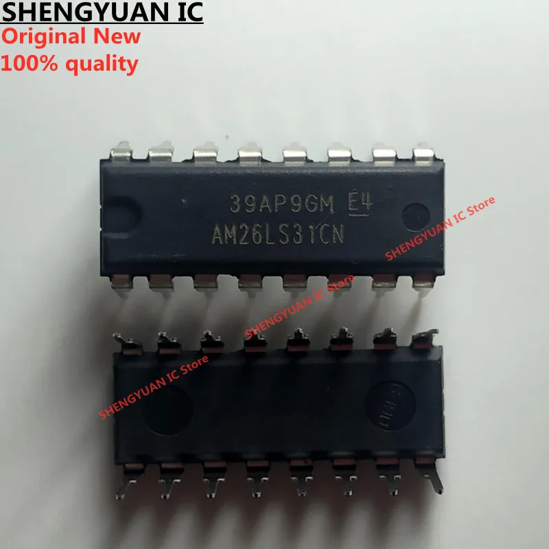 5 шт./лот AM26LS31CN DIP-16 AM26LS31 Четырехместный Дифференциальный Линейный драйвер 100% новый импортный оригинальный 100% quali