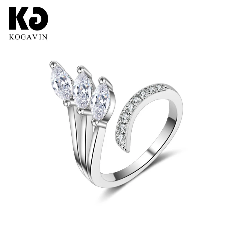 

KOGAVIN Gift Rings Accessories Female anillos mujer Ring Party Engagement Fashion anillos Women Wedding Cubic Zirconia Rings