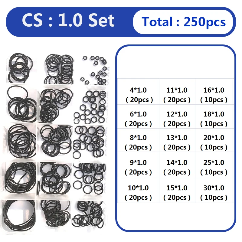 

Комплект резиновых уплотнительных колец NBR