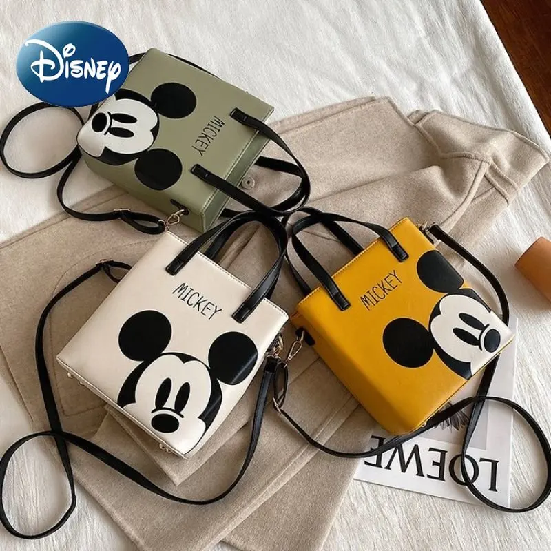 Disney Purse Shoulder Bag for Women Girls Cute Mickey Mouse Tote High Quality Handbag for Birthday Gift Free Shipping