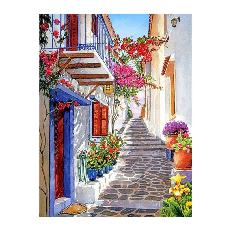 

20195Ann-Tulip diy digital oil painting oil painting acrylic flower painting explosion hand-filled landscape painting