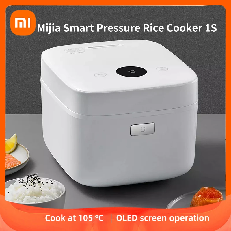 

Умная рисоварка Xiaomi Mijia 1S IH с подогревом, 3 л, электрическая кухонная плита, OLED-дисплей, антипригарная сковорода, управление через приложение MiHome