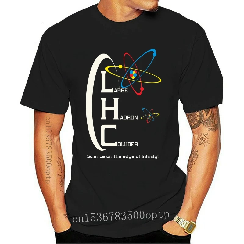 Фото Модная футболка LHC, футболка с церном Lhc Fermilab Higgs Boson Geek Nerd наука физика Feynman №1