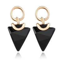 korean fashion simple diamond crystal earrings women pendientes beautiful girl atmospheric luxury fine crystal luxury jewelry