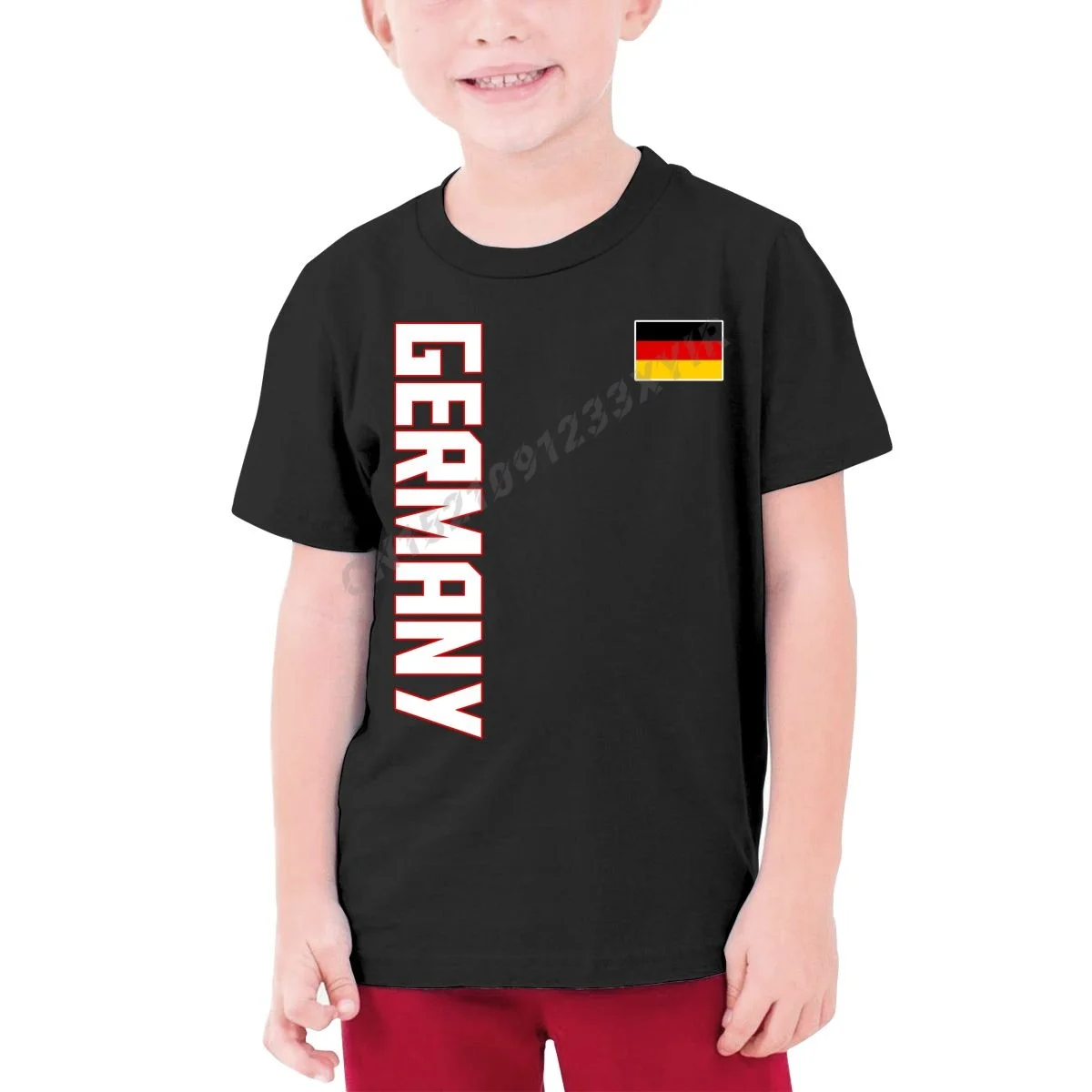 

Детская футболка с немецким флагом (2), Детская футболка из 100% хлопка, Молодежная Футболка с круглым вырезом и короткими рукавами, одежда для ...