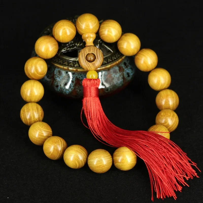 Золотые бусины из сандалового дерева подвесные автомобильные кулоны 20 мм