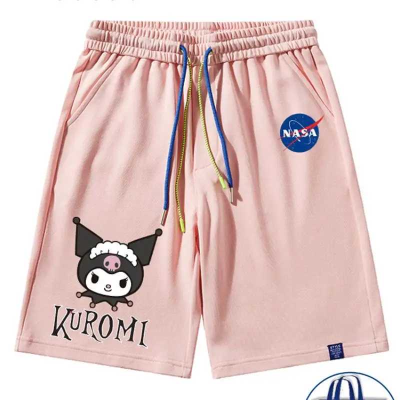 Cartoon Anime Cinnamoroll Sports Pants Kawaii Sanrioes Kuromi Boy Girl Hip Hop Oversize Streetwear Basketball Shorts Couple Gift