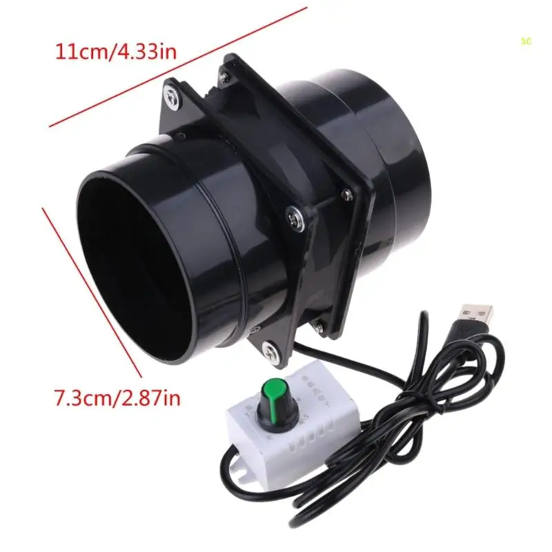 USB регулируемая скорость припой дымопоглотитель ESD вытяжной вентилятор для труб