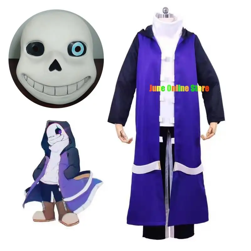 

Anime Game Undertale AU epic Sans Cosplay Costume Mask Halloween Custom Made Men Women Christmas Party Outfits Carnival Clothes