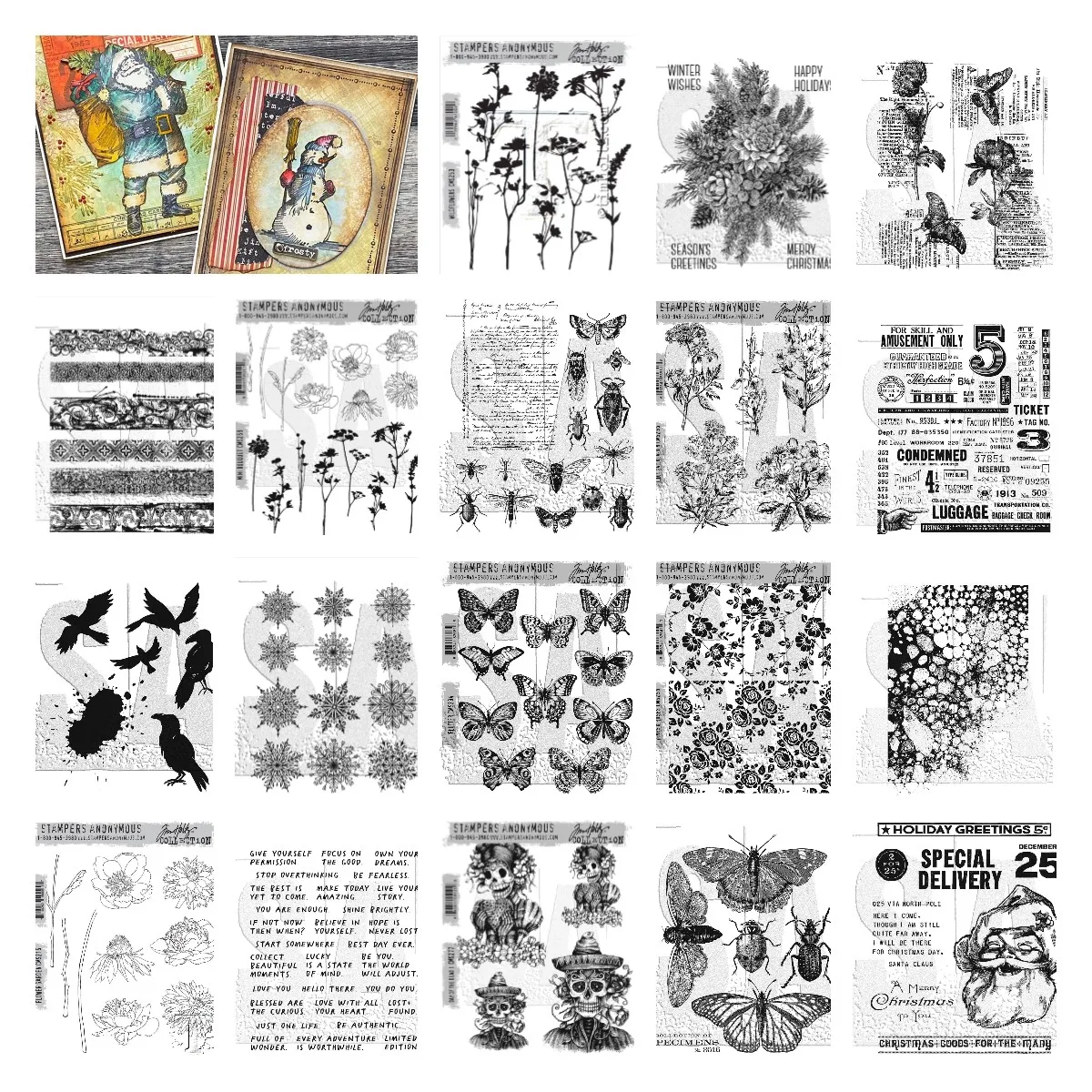 

Flower Butterfly Bird Stamps Scrapbook Diary Decoration Embossing Template DIY Greeting Card Handmade 2022 New