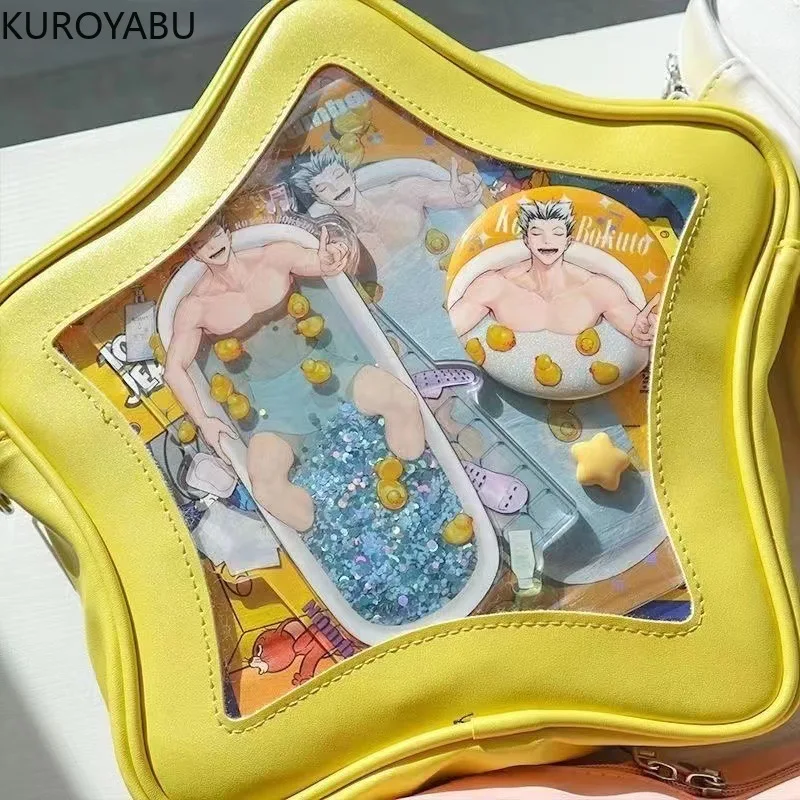 Модная женская сумка Kawaii Y2k через плечо со звездами женский водонепроницаемый