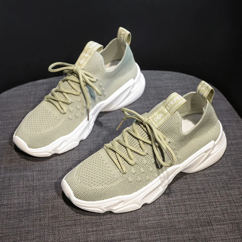 

Brand Flat Shoes 2022 Spring Casual Sports Shoes Women's Breathable Student Casual Shoes Women's Flat Bottom Running Sneakers