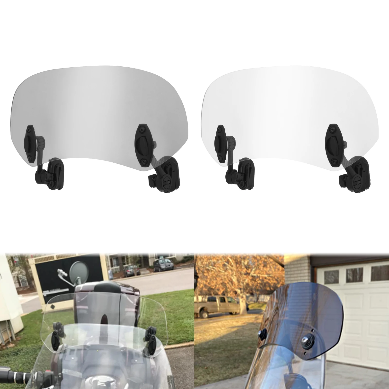 Универсальный удлинитель ветрового стекла мотоцикла регулируемый спойлер зажим