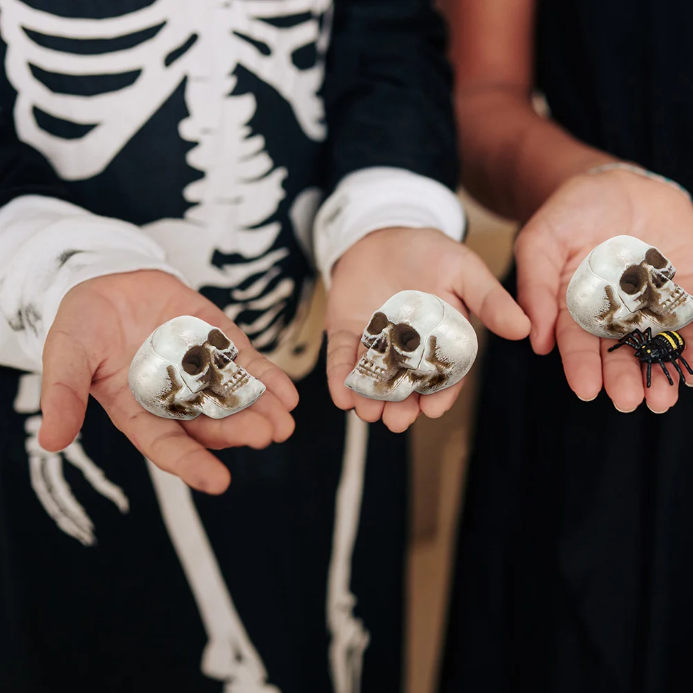 8 шт. мини череп декор манекен Хэллоуин орнамент вечерние аксессуары неоновые