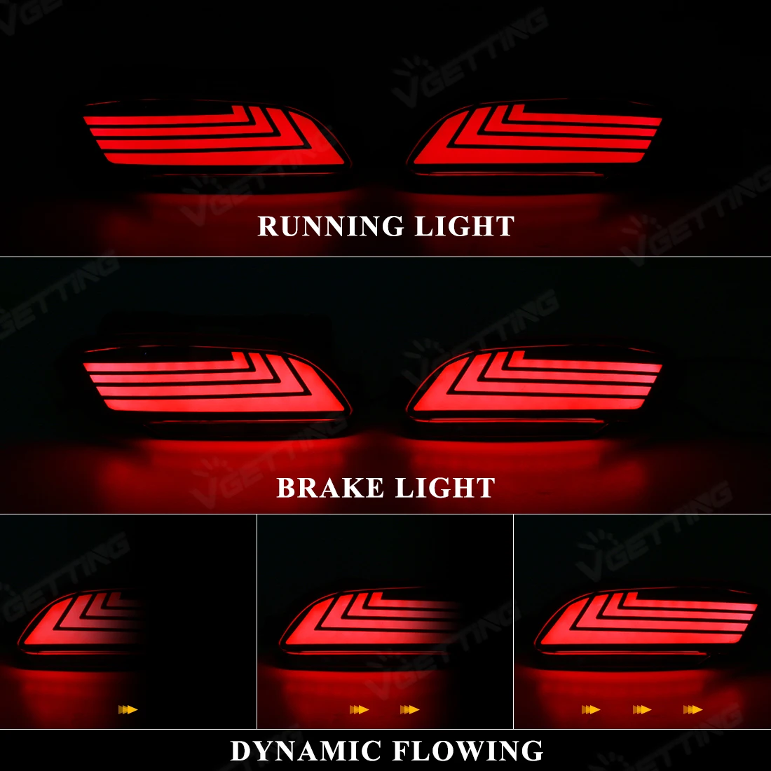 

Динамические Фонари Заднего Бампера В Сборе Для Lexus RX Toyota Harrier Venza 2003-2015 12 В Светодиодный Стоп-сигнал Указате...