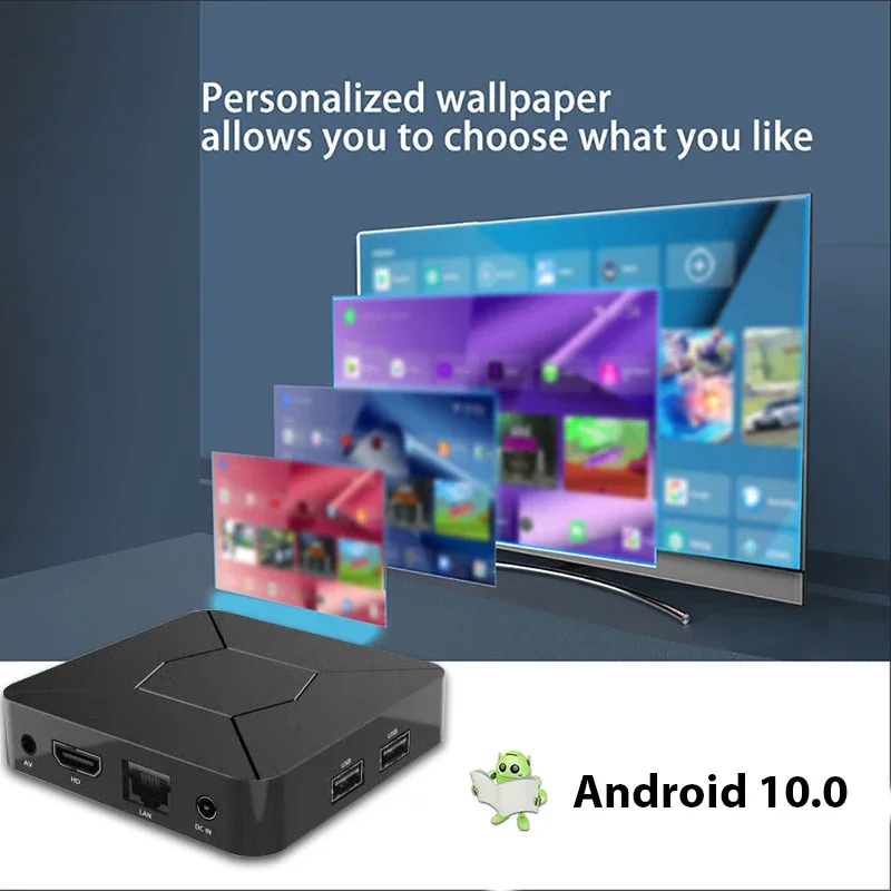 ТВ-приставка Allwinner H313 с поддержкой BT5.0 4K 2.4G/5G Dual WiFi Smart Set Top Box