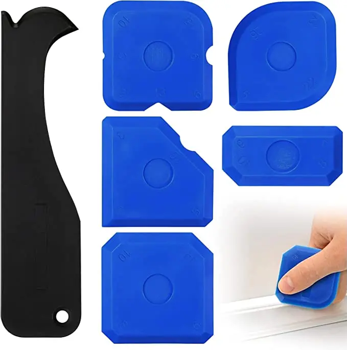 

Silicone Sealant Spreader Kit Finishing Fittings Professional Manual Caulk Accessory Grout Scraper Set Removal Tool