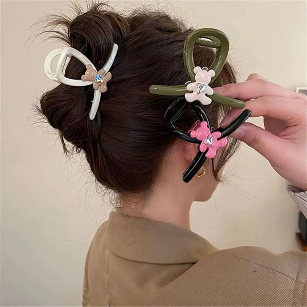 

Headdress Temperament Shark Clip Ponytail Holder Bear Hair Claw Korean Style Crab Clip Women Hair Clip Hair Accessories