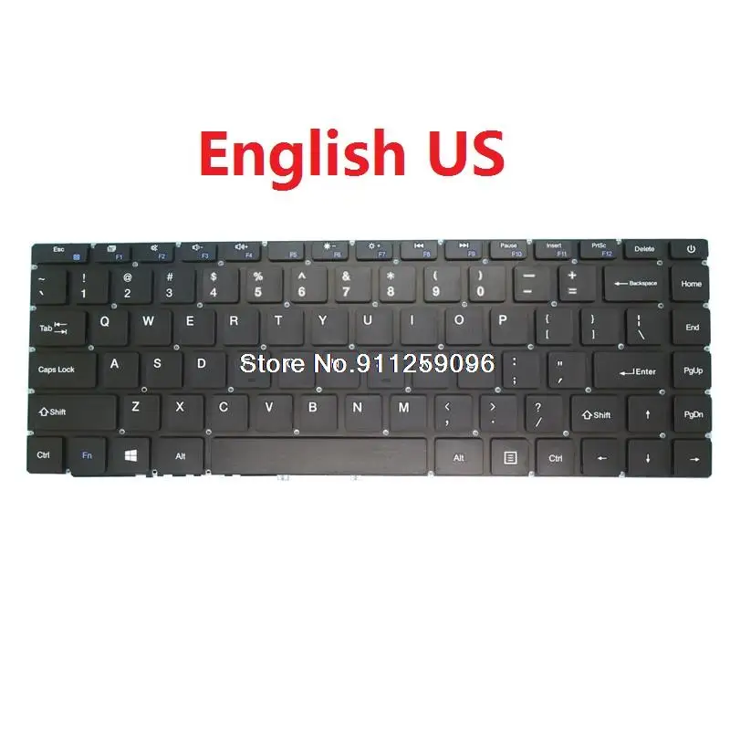 

Keyboard For UMAX For VisionBook 14WA Gray English US Belgium BE Brazil BR Latin America LA MB3181005 New