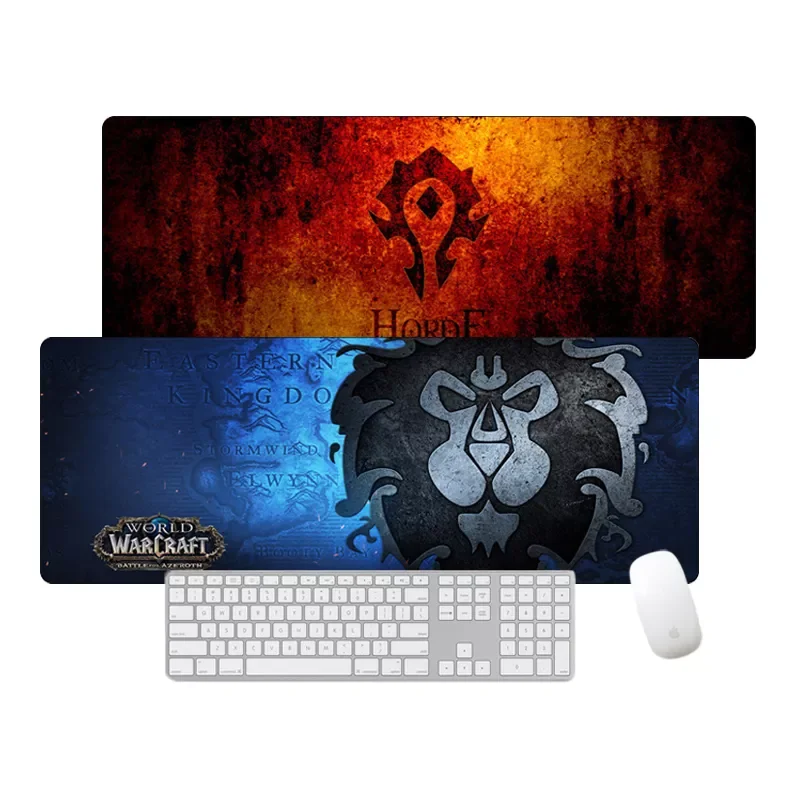 

80x30cm Gaming Mouse Pad Gamer World Of Warcraft Large Mousepad Carpet Computer Keyboard Mat Anti-Slip Rubber Company Desk Mats