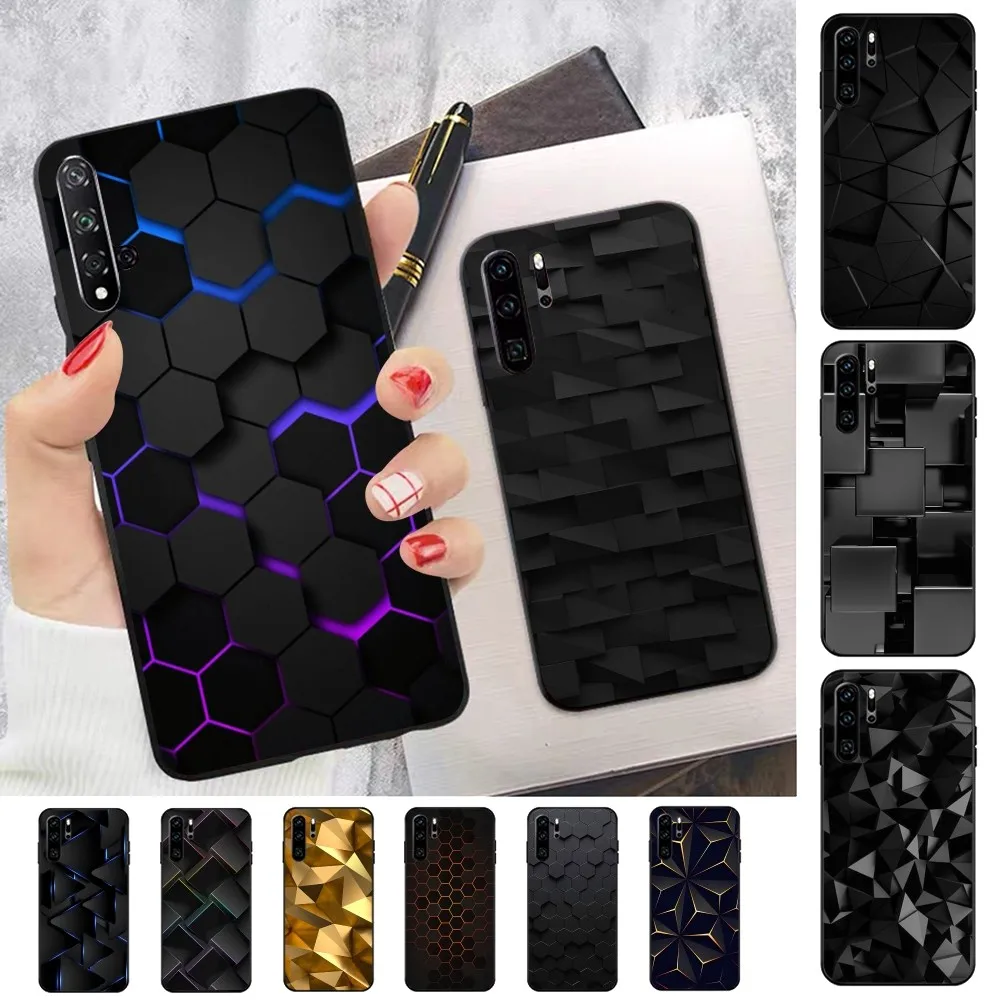 

geometry Phone Case For Huawei P 8 9 10 20 30 40 50 Pro Lite Psmart Honor 10 lite 70 Mate 20lite