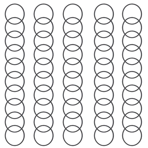 Резиновые приводные ремни 1,2 мм для проигрывателей, кассетных проигрывателей, магнитофон, диаметр 25/28/30 мм, 50 шт.