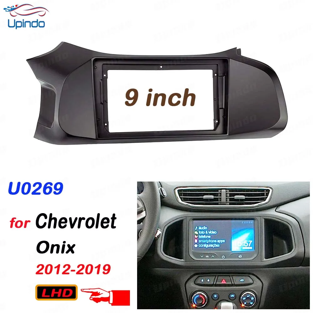 

2 Din 9 Inch Car Radio Fascia Panel Frame for Chevy Chevrolet Onix 2012-2019 Installation Mp5 ABS+PC Plastic Dash Mount Kit