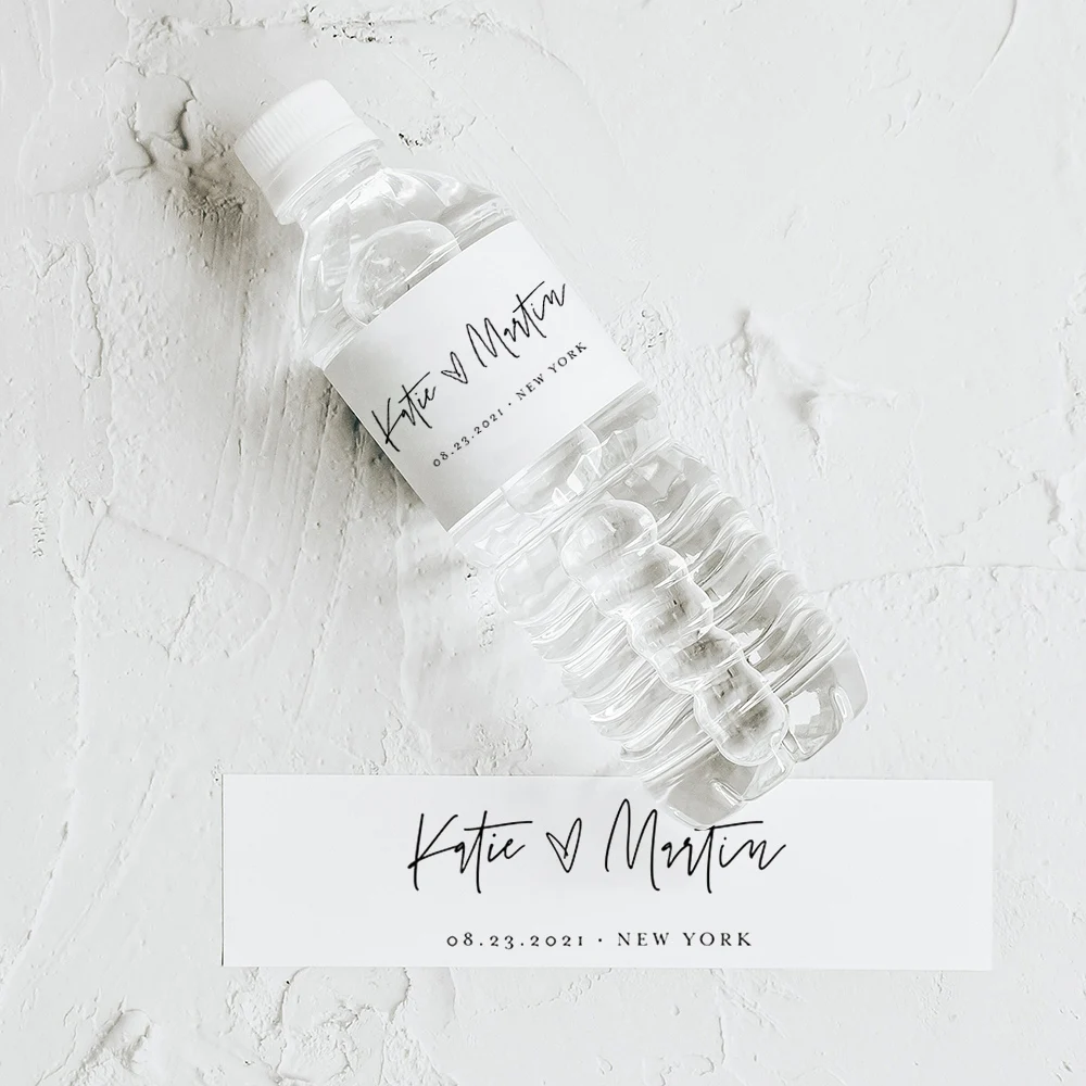 

Персонализированная этикетка для бутылки с водой