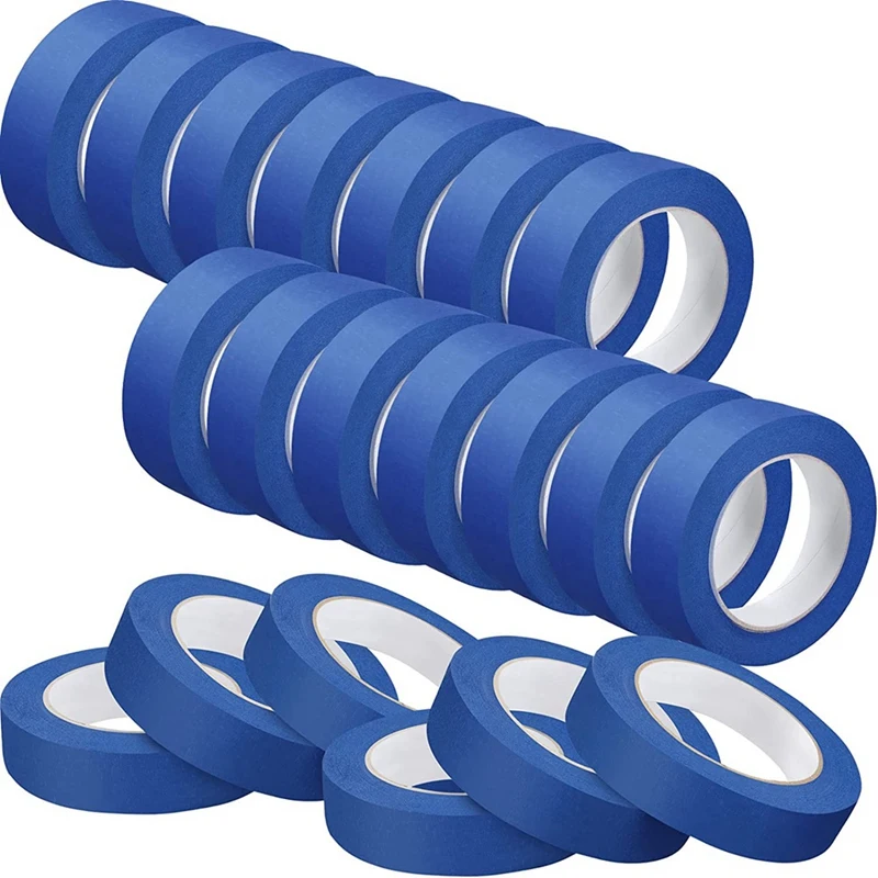 

20 Pcs Painters Tape Wall Safe Paint Tape 1 Inch X 55 Yards For Wall Painting Decoration
