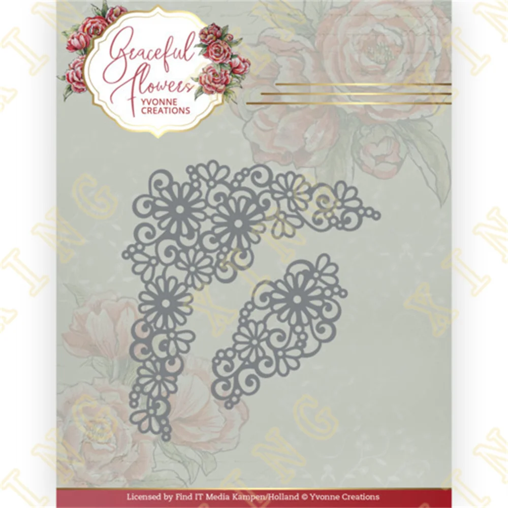 

Metal Cutting Dies for Diy Scrapbooking Photo Cutting Die Paper Cards Embossing Decorative Craft New Arrival Graceful Corner