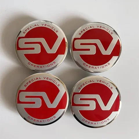 4 шт. x 62 мм ABS письма SV SVR Центральная втулка колеса автомобиля крышки для Range Rover Discovery Sport Defender аксессуары