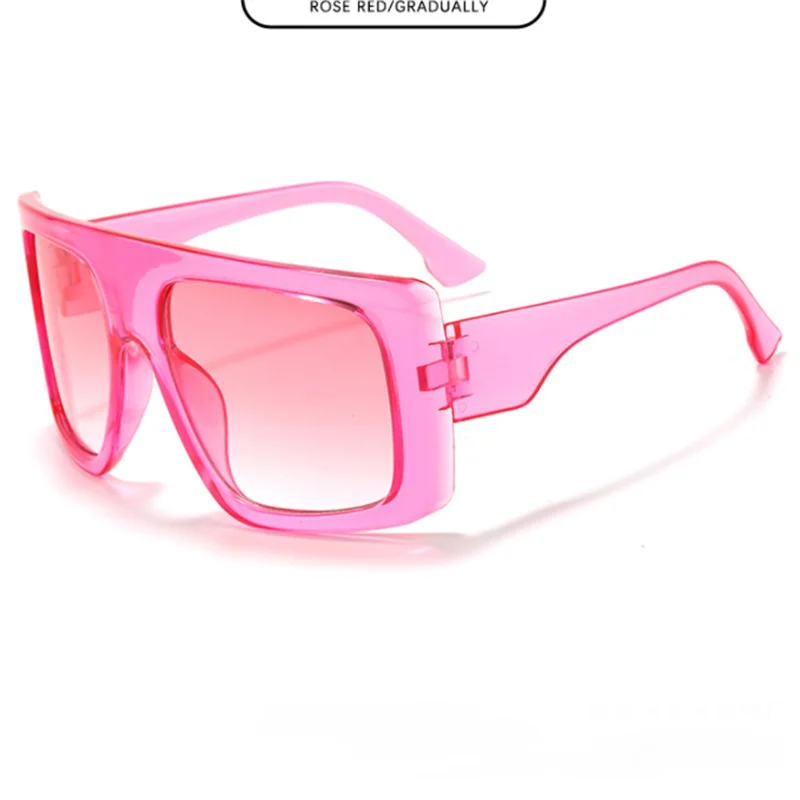 Трендовые черные солнцезащитные очки с градиентом женские роскошные розовые в